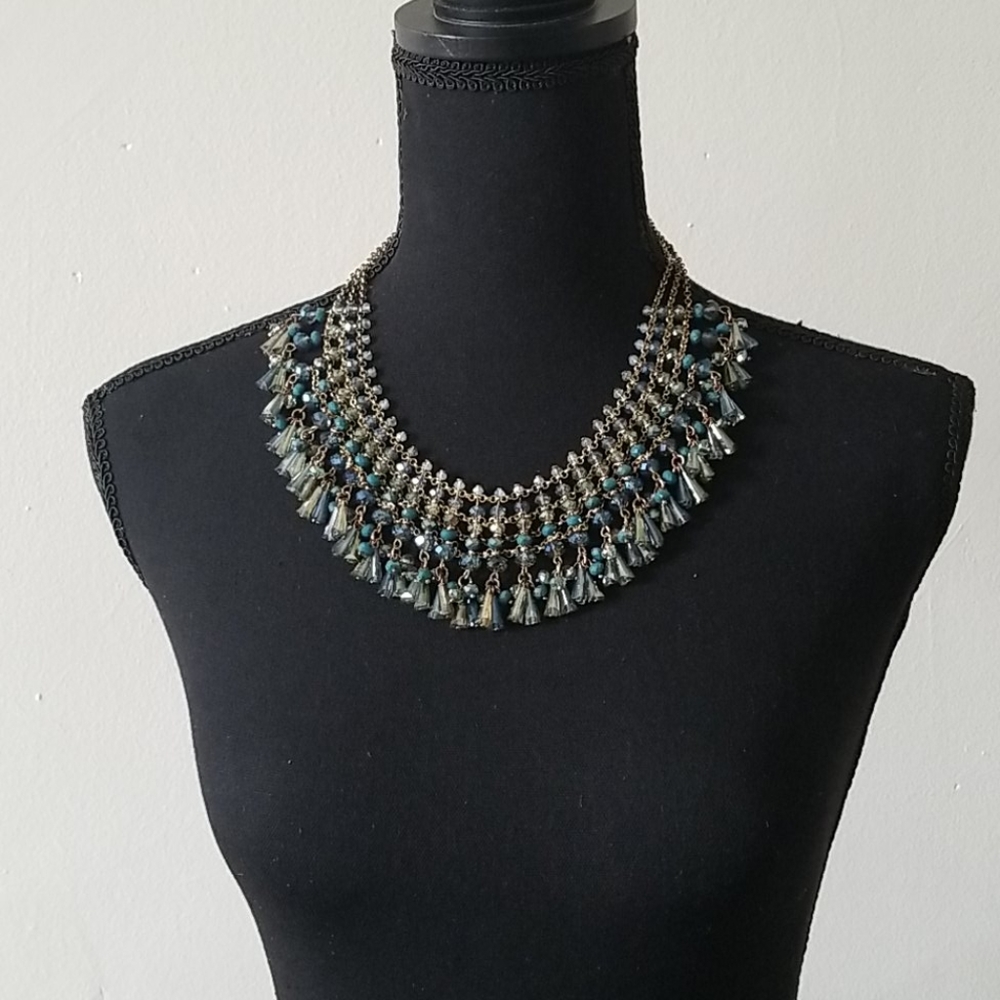 Beaded Statement Necklace - image 2
